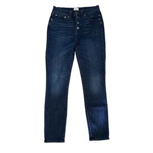 J Crew 9" high-rise toothpick jean size 27